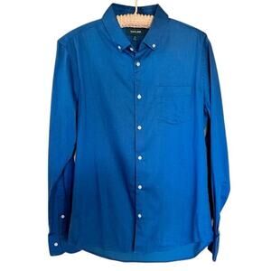 Taylrd Slim Fit Blue Button-Down Shirt – Size Medium